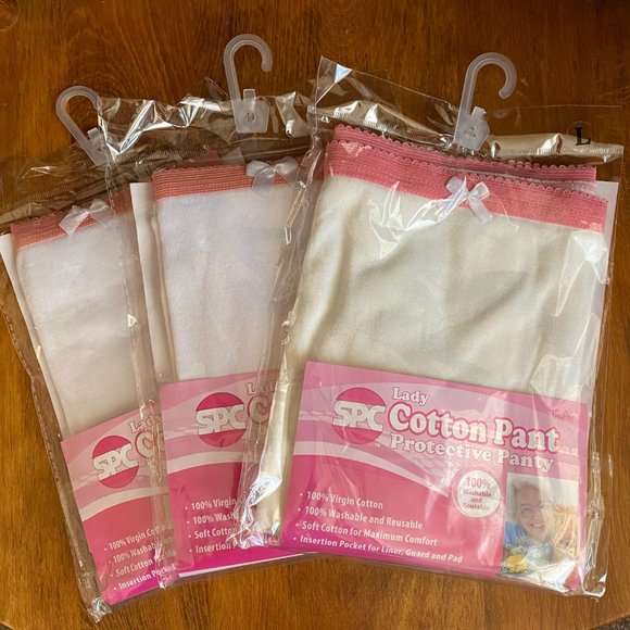 SPC Intimates & Sleepwear 3 Pairs Washable Lady Protective